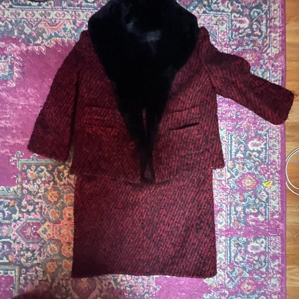 Vintage blazer skirt set